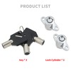 HDBUBALUS Motorcycle Saddle Bag Lock Set for Harley Touring Electra