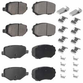 8PCS Rear and Front Ceramic Brake Pads 2011-2015 Fit for Lincoln MKX