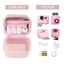 Madcat Storage Case for OPERHOO/YORKOO/Gofunly/CHRERNA/AORILE Kids Instant Print Camera- Case Only (Pink)