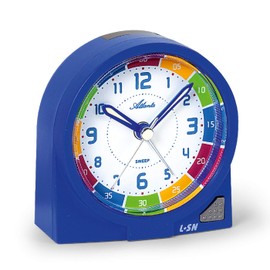 Atlanta Children's Alarm Clock Blue for Boys Analogue Quartz - 1937-5