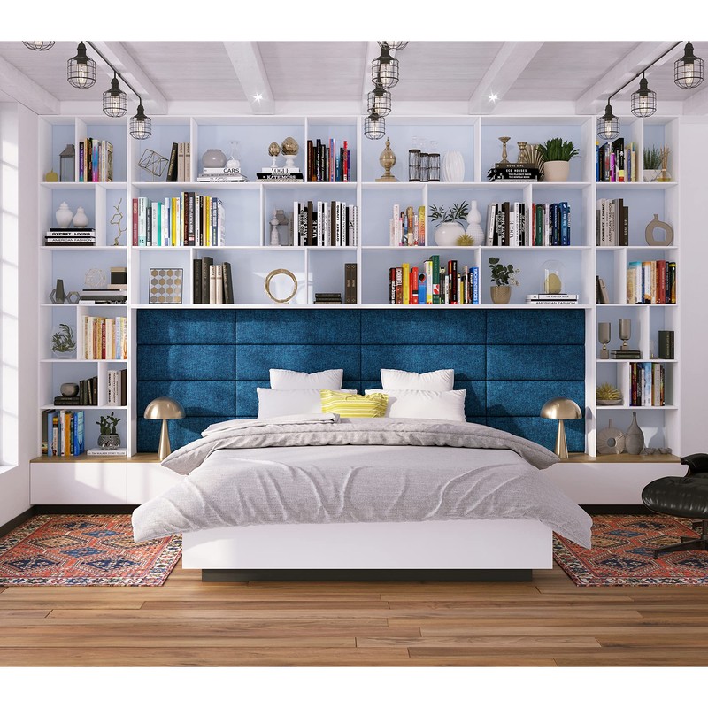 Jaxx Panelist Modern Padded Headboard – Set of 4 Wall