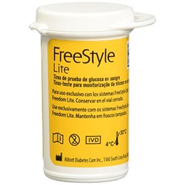 Tiras de prueba de Glucosa en Sangre Freestyle Lite caja con 50 tiras