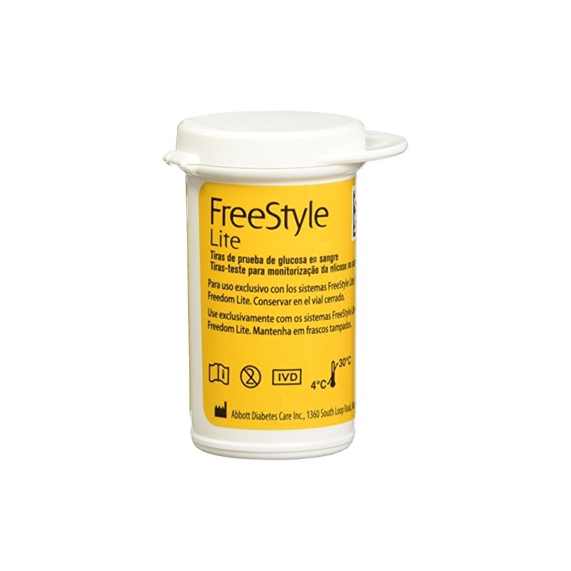 Tiras de prueba de Glucosa en Sangre Freestyle Lite caja