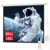 Pyle 84" Motorized Projector Screen – Matte White 4:3 Format,