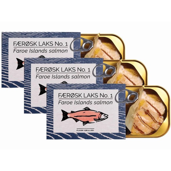 Canned Salmon Fillet in Oil by Fangst, Laks No. 1,