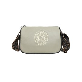 Whatna Women's Cow Leather Mini Shoulder Bag, Crossbody Chest Bag, Small, Book, Leather, Thick, Lightweight, Shoulder Bag, Mini Bag, For Work, Travel, Smartphone Pouch, gray