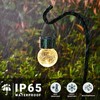 SOLPEX Hanging Solar Lights Outdoor, 8 Pack Decorative Cracked Glass
