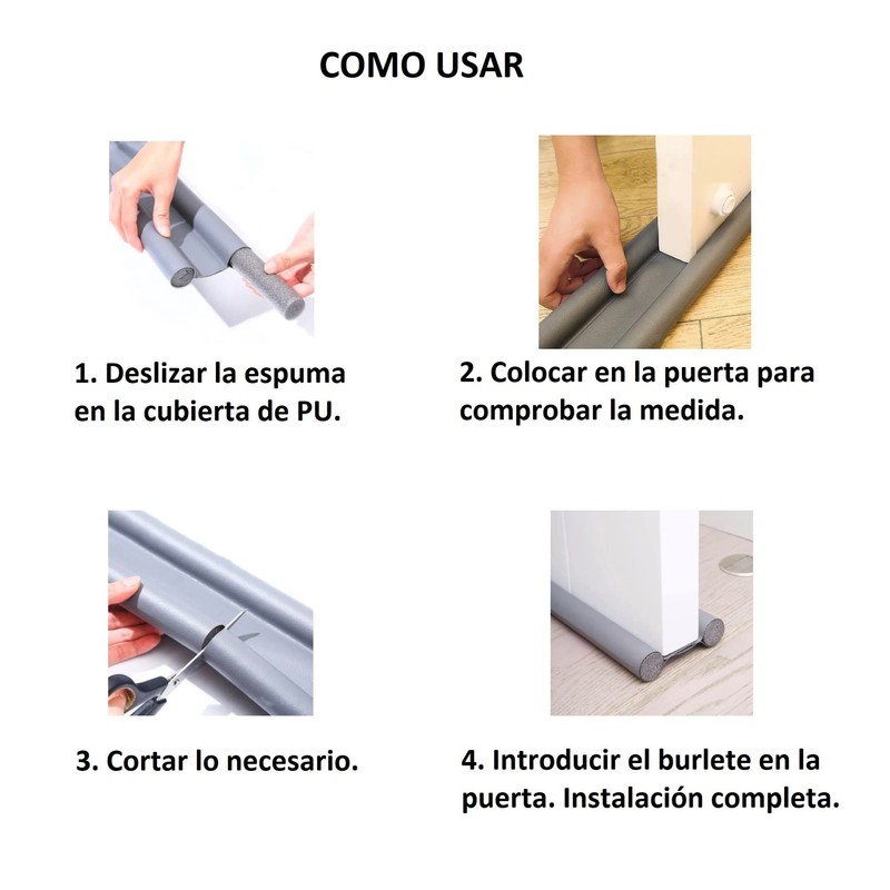 JGR SELECT Door Entry Draught Excluder – Double Foam Stripping