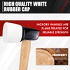 C&T White Rubber Flooring Mallet with Replaceable Head,Non-Marring Head, Wood