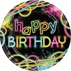 Creative Converting Birthday Pcs 8-Count Sturdy Style 8.75-Inch Round Paper,