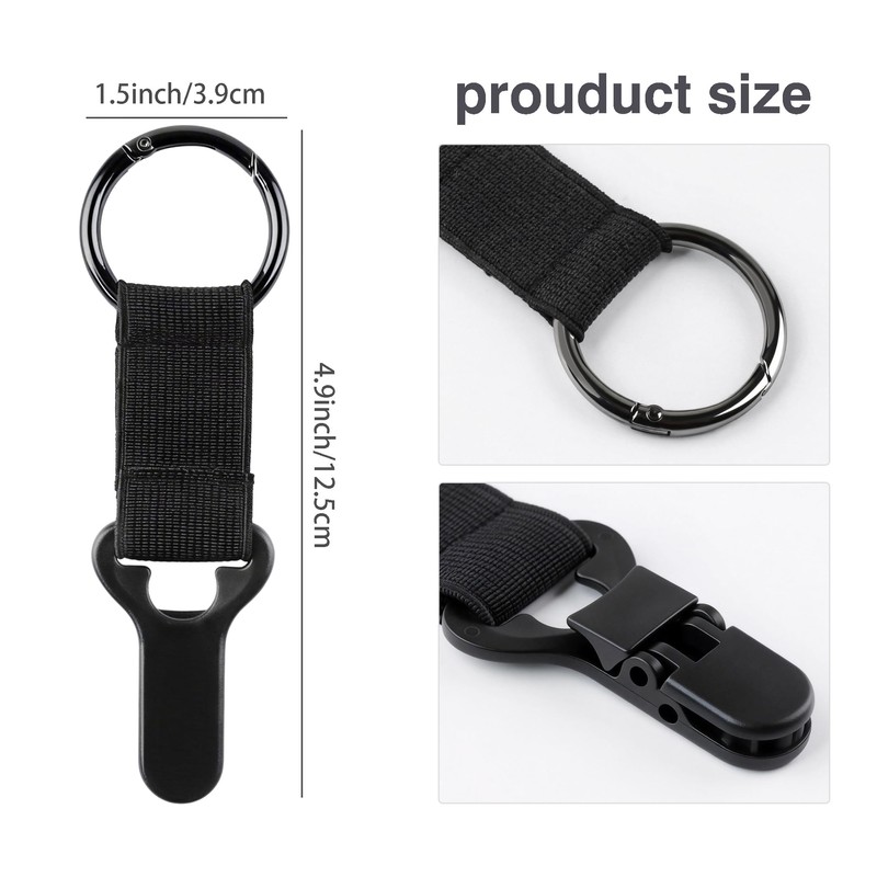 4Pcs Hat Clip for Travel on Bag, Straw Hat Carry