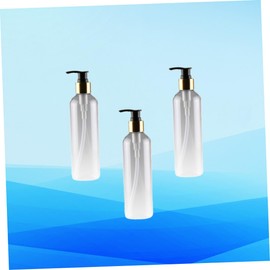 Zerodeko 3pcs Refillable Pet Emulsion Bottle Black Press Pump for Travel Liquid Soap and More Lightweight Leakproof Design for Easy Use