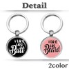 White Fang AZ375 Keychain, Couple, Humor Message, Gift, Stylish, Men's,