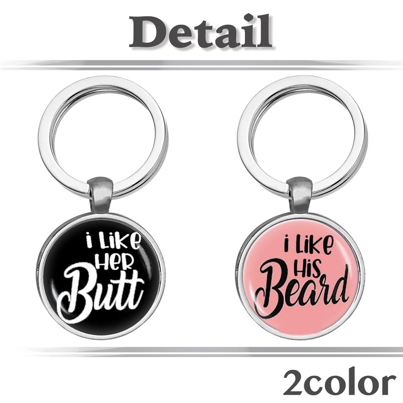 White Fang AZ375 Keychain, Couple, Humor Message, Gift, Stylish, Men's,