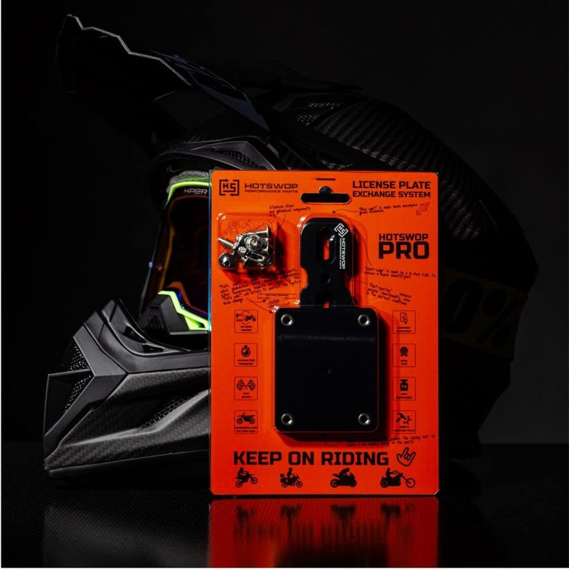HotSwop Pro Basic Set [S], Number Plate Holder, Motorcycle, Frameless,