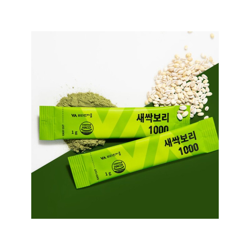 Vitamin Village 비타민마을 새싹보리 1000 분말 스틱 12박스 (총12개월분) Vitamin
