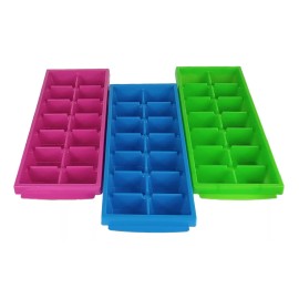 Boris 6 Bandejas De Plástico Para Hielo Cubos 14 Cavidades 700ml