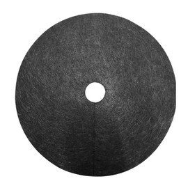 DOITOOL Pack of 20 Garden Weed Mats Biodegradable Mulching Ring Tree Protection Weed Mats (Black 4 cm)