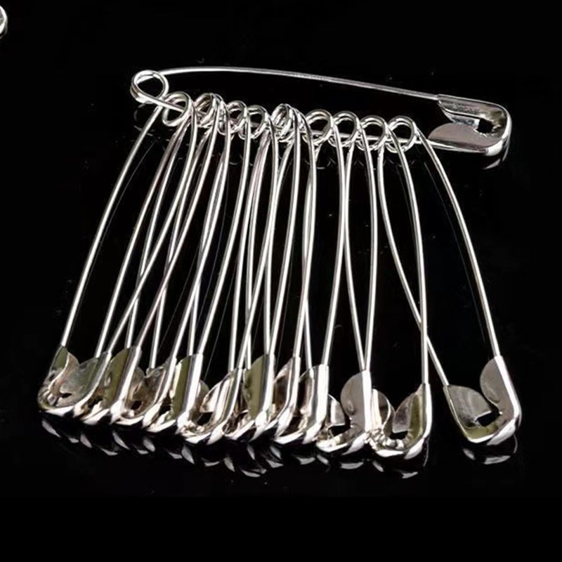 Extra Large Safety Pins Size 4 (55mm) - Silver (Pack