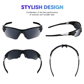 BEACOOL Polarized Sports Sunglasses for Men Women Youth Baseball Cycling Running Driving Fishing Golf Motorcycle TAC Glasses