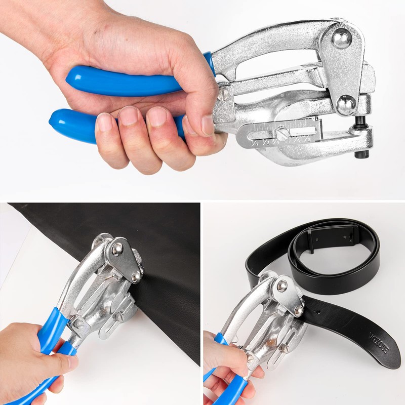 NiQinWuKin Metal Hole Punch Tool Set - Professional Heavy Duty