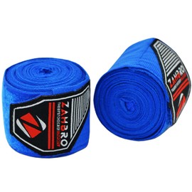 ZAHBRO Kids Boxing Hand Wraps Inner Gloves, 2.5 Meter & 3.5 Meter Options Available: Junior Protect Your Hands with Confidence (Blue, 3.5 Meter)