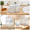 MINMUNJIU Baby Bottle Organizer, 4 Pack Clear Space-Saving Stackable Drawer