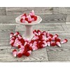 Craft Supply - Artificial FAKE Resin Candy Corn Valentines White
