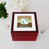 CafePress Baby Boy Feet Memory Keepsake Jewelry Box, 5"x5"x3.75"