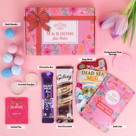 Pamper Gifts for Women | Relaxation Bath Gifts | Pamper hamper for women | Spa gift for teenagers | Made in the UK | Hug in a Box | Care Package | Happy Birthday gift for her | Pick Me Up Gift