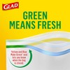 Glad Zipper Food Storage Plastic Bags, Snack, 50 Count (Packaging