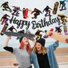 Skateboard Birthday Banners Skateboard Birthday Party Supplies 2Pcs Skateboard Themed