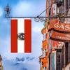 1 Austrian Flag with 3 Small Hand Waving Austrian Flags,