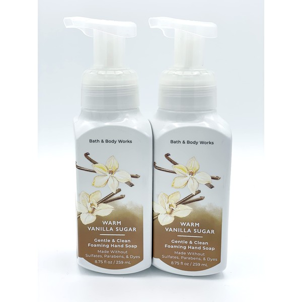 Bath and Body Works Gentle & Clean Foaming Hand Soap, 8.75 fl. oz. (Warm Vanilla Sugar, 2-Pack)