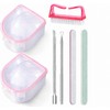 Nail Soaking Bowl Set – Gel Polish Remover Kit with