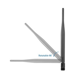 Vecys 2PCS Dual Band WiFi Antenna 2.4GHz 5GHz 5.8GHz Antenna SMA Male Antenna 6dBi 19cm/7in for Wifi Router Wireless Camera DVR Reverse Monitor