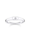 Thomas Sabo Signet Style Star Silver Ring, 925 Sterling Silver,
