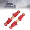 Luwecf 2Pcs 1:14 RC Vehicle Steering Rods Linkages Arm Tie