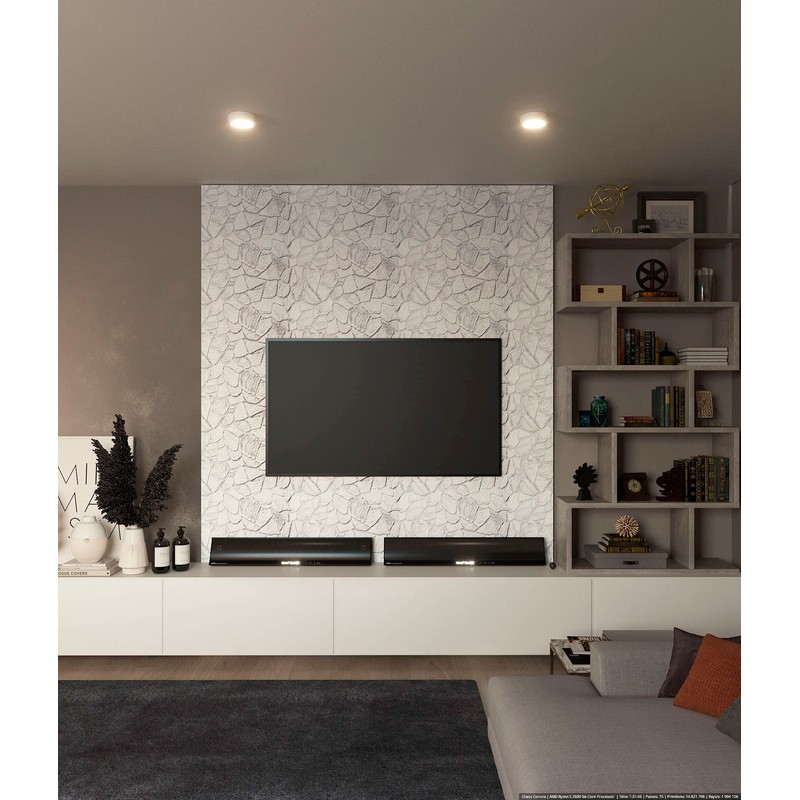 Dundee Deco 3D Wall Panels - White Grey Faux Stone