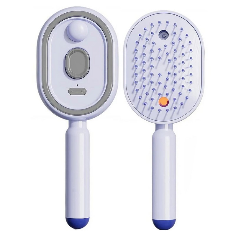 Rechargeable Water Spray Hair Brush for Women – USB-C Detangling