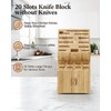 Cook N Home Bamboo Knife Storage Block without Knives, 20