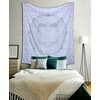 raajsee Grey Mandala Tapestry Bedroom Aesthetic - Indie Wall Tapestry