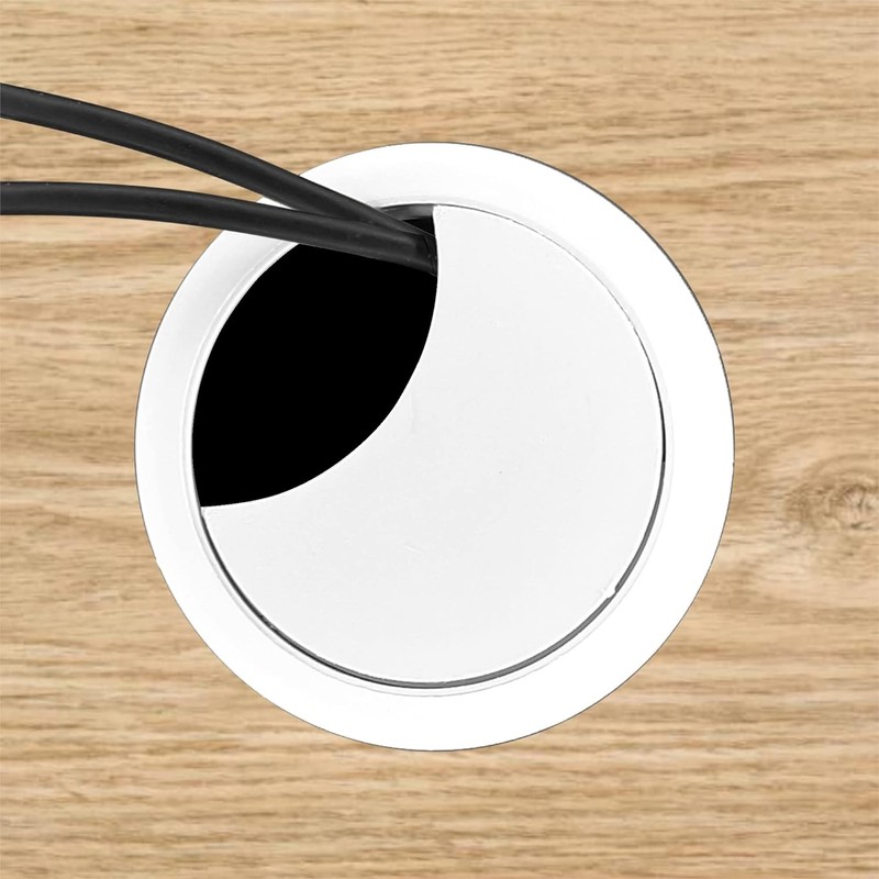 cyclingcolors 2 x Cable Grommets 70 mm Furniture Office Cable