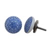 KPAVIR Set of 12 Handmade Ceramic Knobs | Blue Ceramic