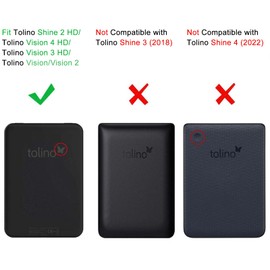 Fintie Case for Tolino Vision 4 HD/Vision 3 HD/Vision 2 / Vision 1 / Shine 2 HD eReader - Ultra Slim Case with Sleep Function and Magnetic Closure - Blue