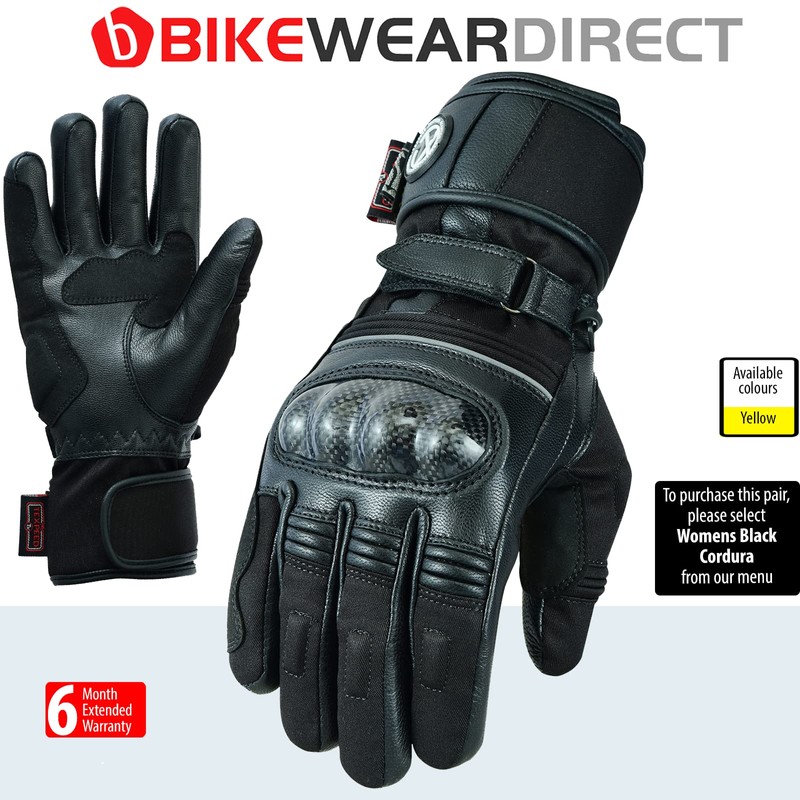 Texpeed Women's Winter Waterproof Motorcycle Gloves - Biker Warm Gloves