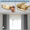 Mayrhyme Double Curtain Rods, Wrap Around Curtain Rod for Windows,