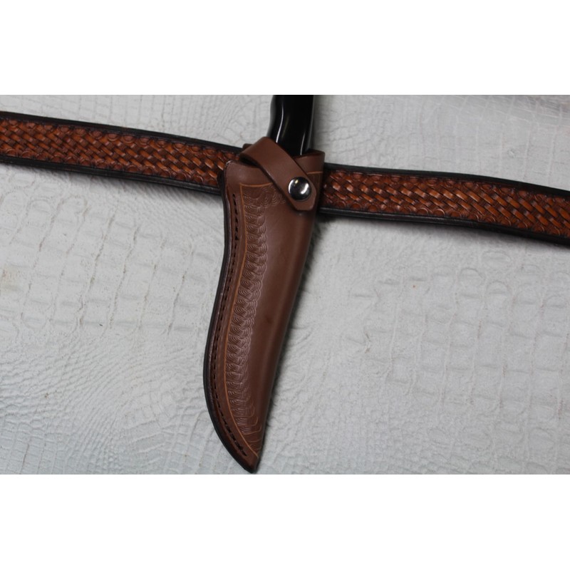 CARL THOMAS LEATHERS. Custom Leather Knife Sheath Made to Fits