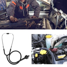 Car Engine Cylinder Stethoscope, Automotive Engine Stethoscope Kit Sensitive Auto Mechanics Engine Tester Hearing Tool Mechanic Stethoscope for Bearings Motors Chassis Gearboxes