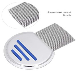 Peine para Piojos, Peines para Eliminar los Piojos Tratamiento Peine Acero Inoxidable Tratamiento Liendres Y con Aguja Tornillo en Espiral para Mujere